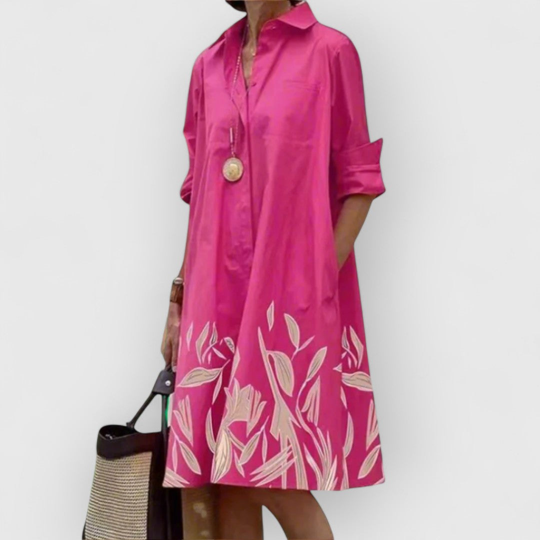 Patricia™ | Abito Rosa Estivo ed Elegante