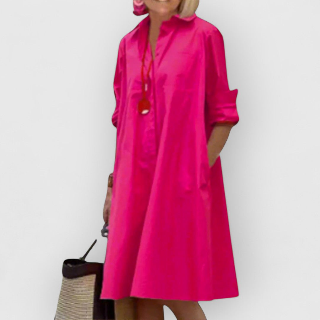 Diletta™ | Abito Rosa Estivo ed Elegante