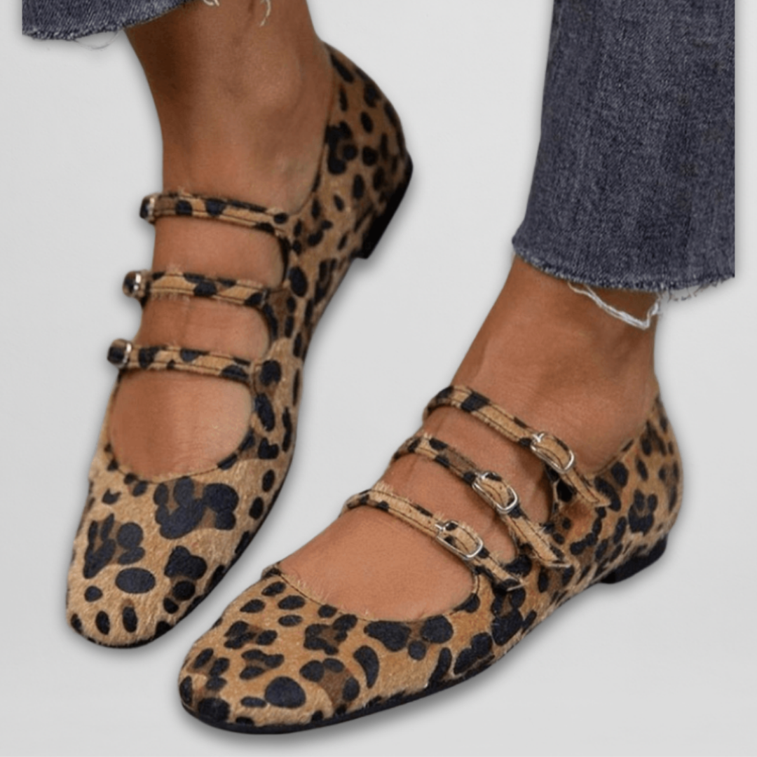 Janine™ | Ballerine con Stampa Leopardata