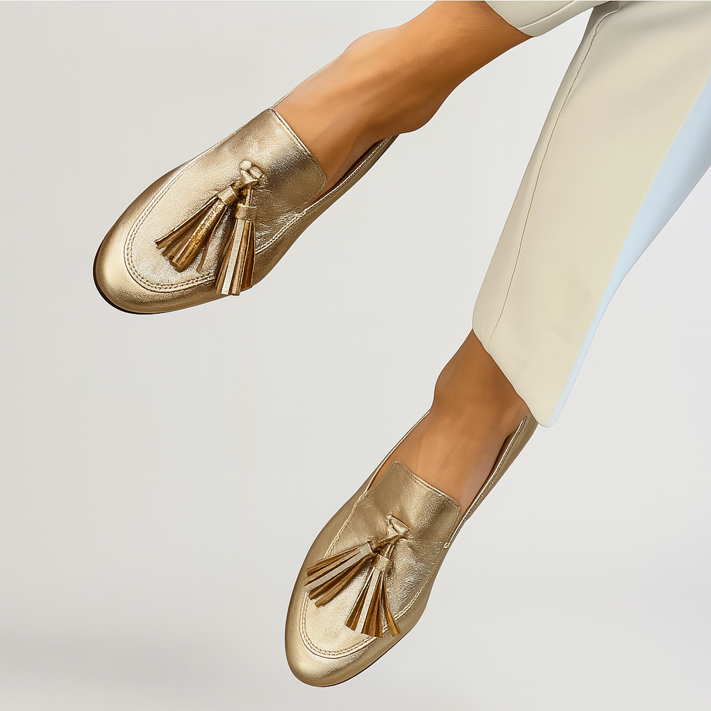 Isidoro™ | Mocassini Dorati Confortevoli