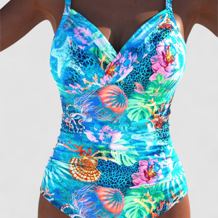 Sophie™ I Costume  Elegante con Ritagli e Design Marino