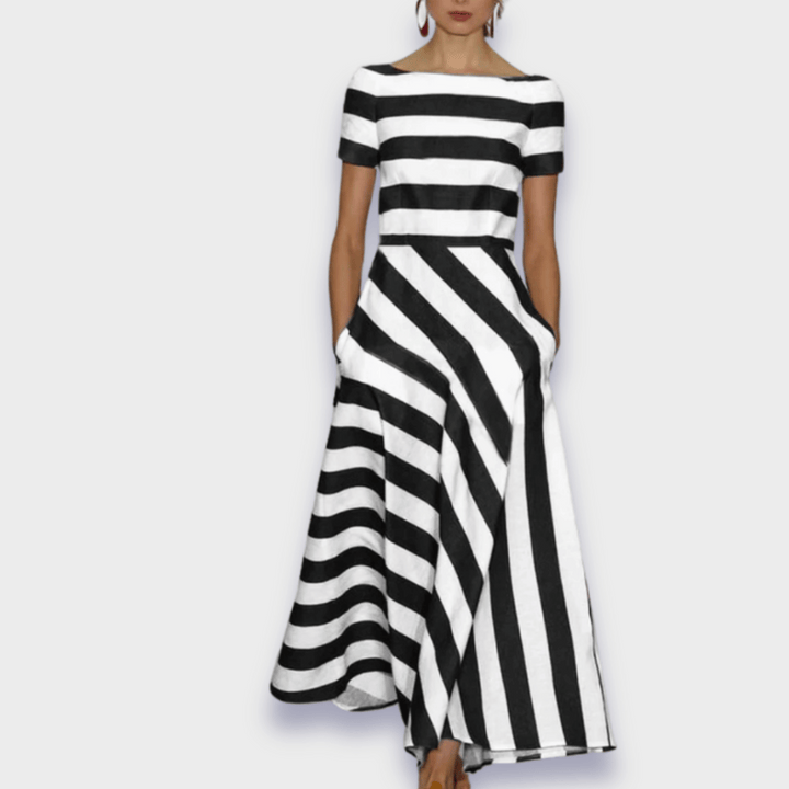Arianna™ | Abito a Righe Versatile