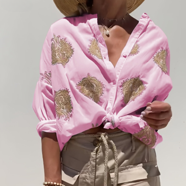 Eles™ | Blusa Ricamata Versatile e Leggera