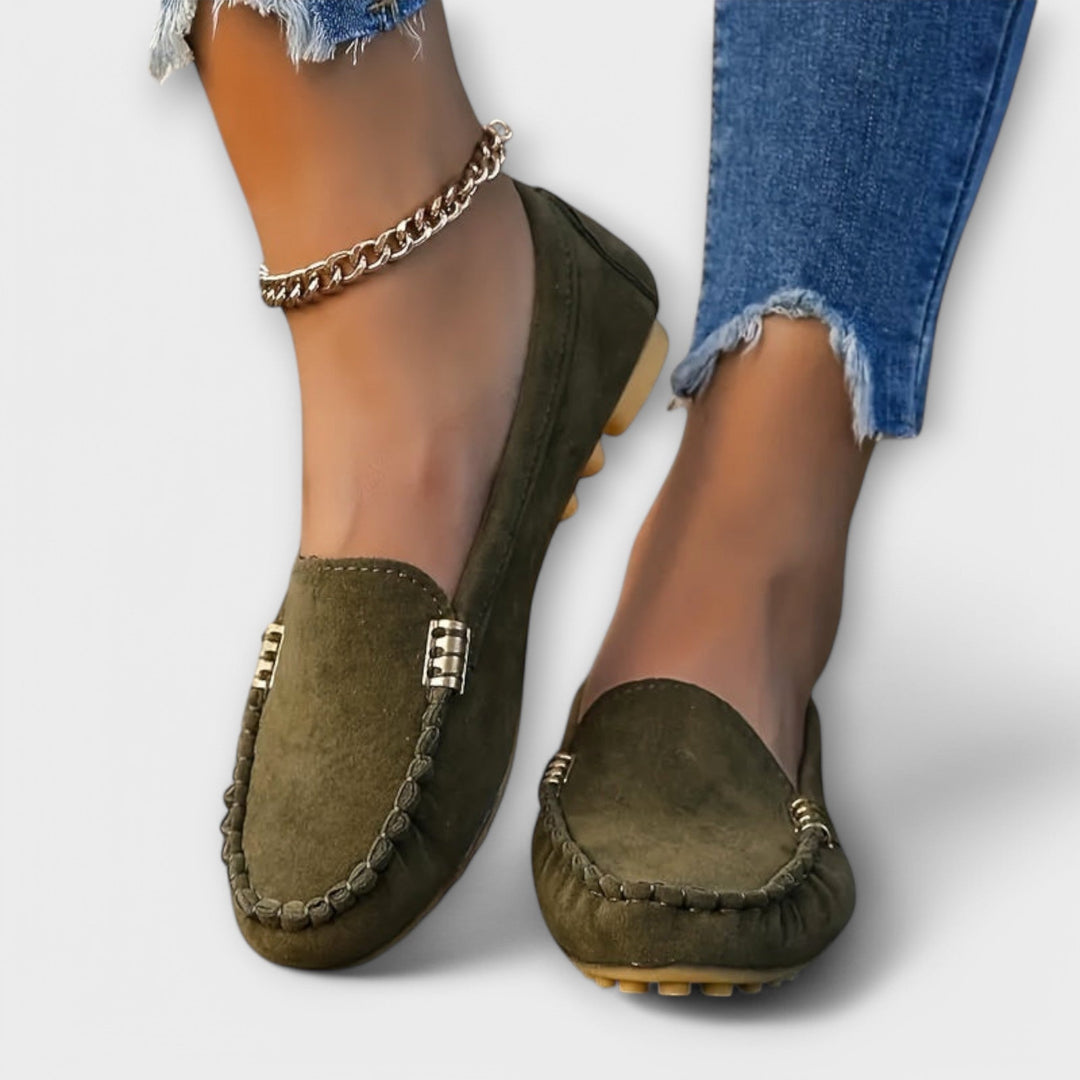 Sabrina™ | Mocassini in Tessuto Premium