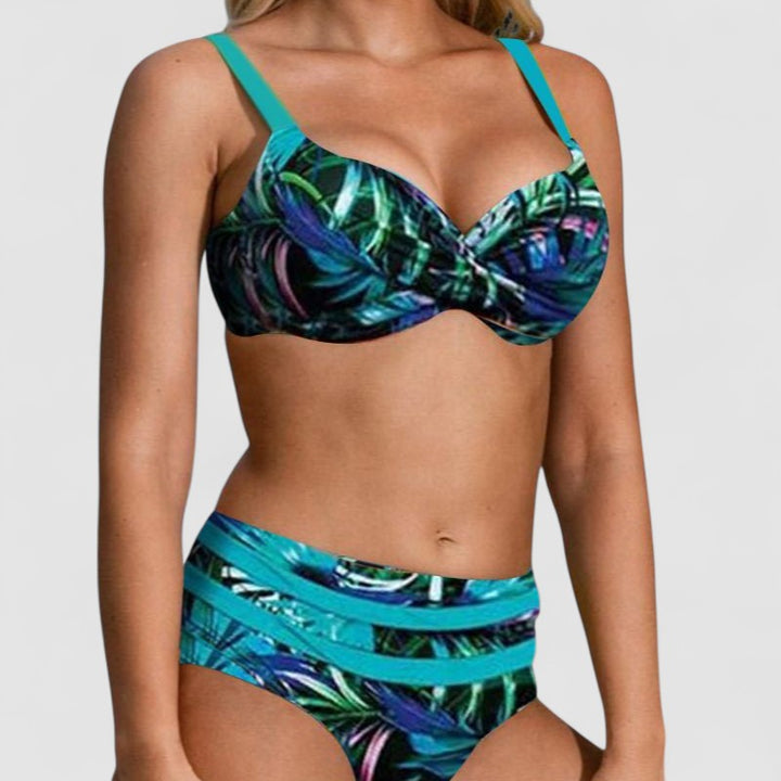 Lovisa™ | Bikini a Vita Alta con Design a Foglie