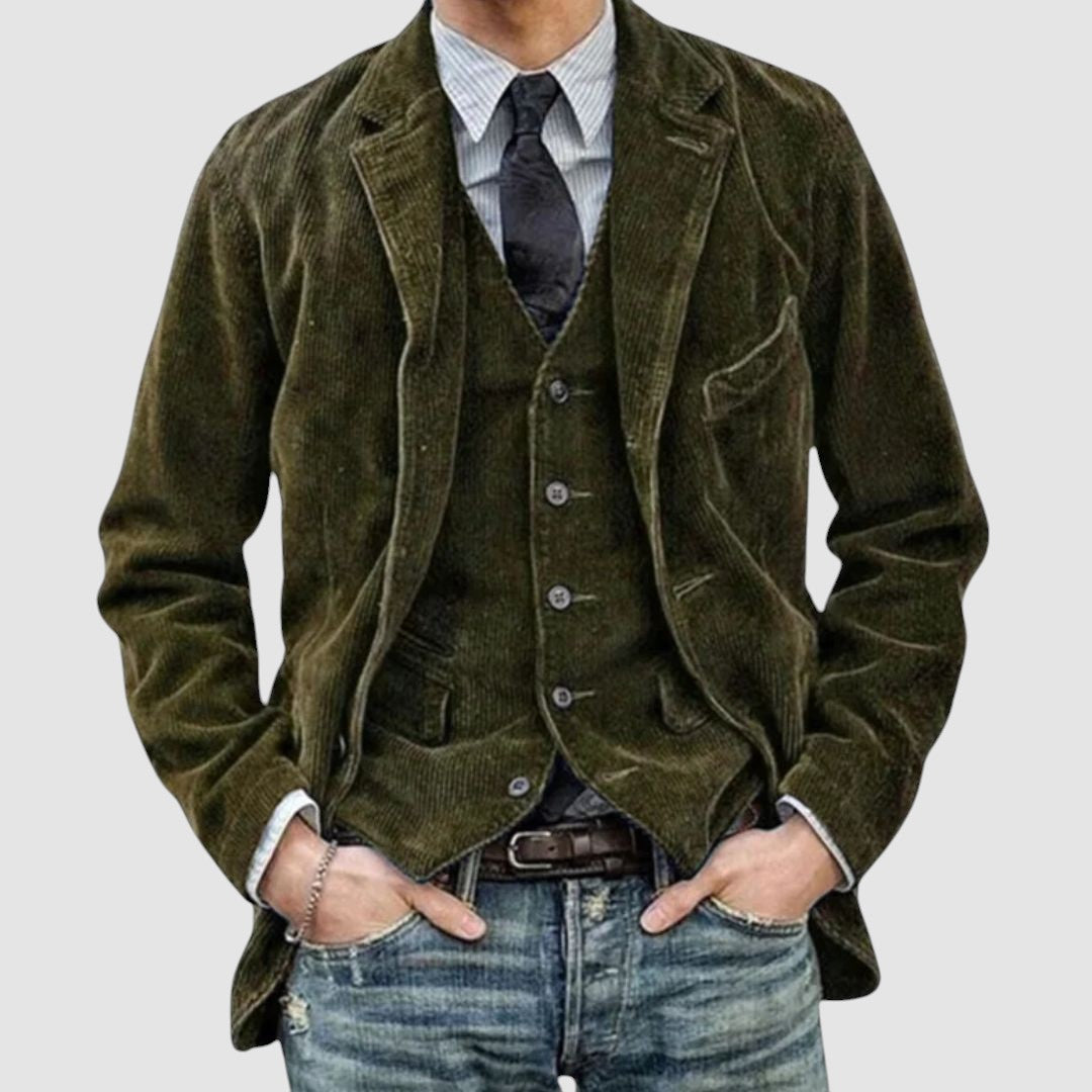 Ruggero™ | Giacca e Gilet Vintage Elegante