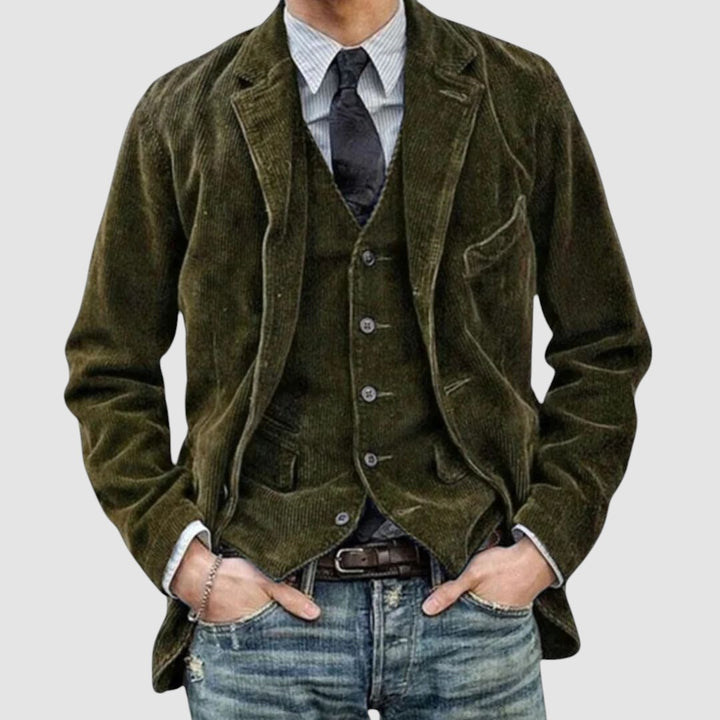 Ruggero™ | Giacca e Gilet Vintage Elegante