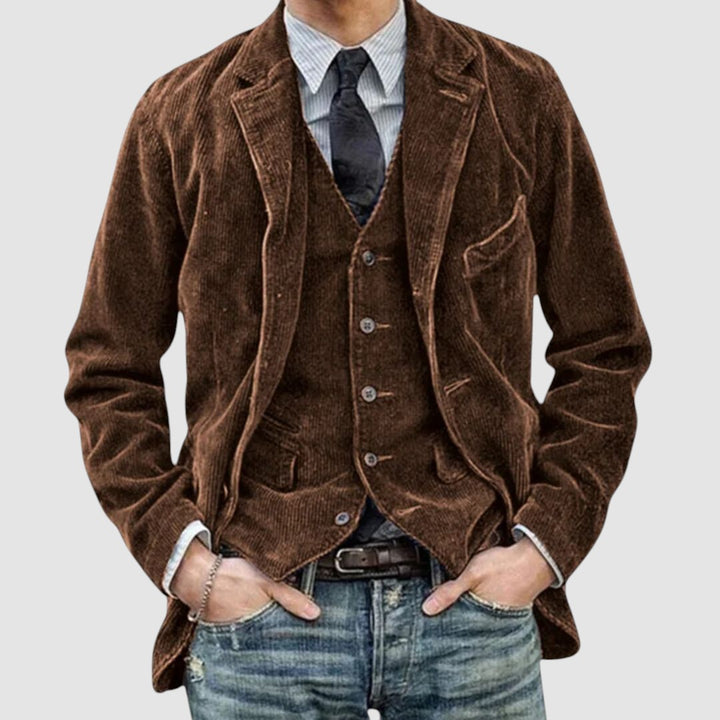 Ruggero™ | Giacca e Gilet Vintage Elegante