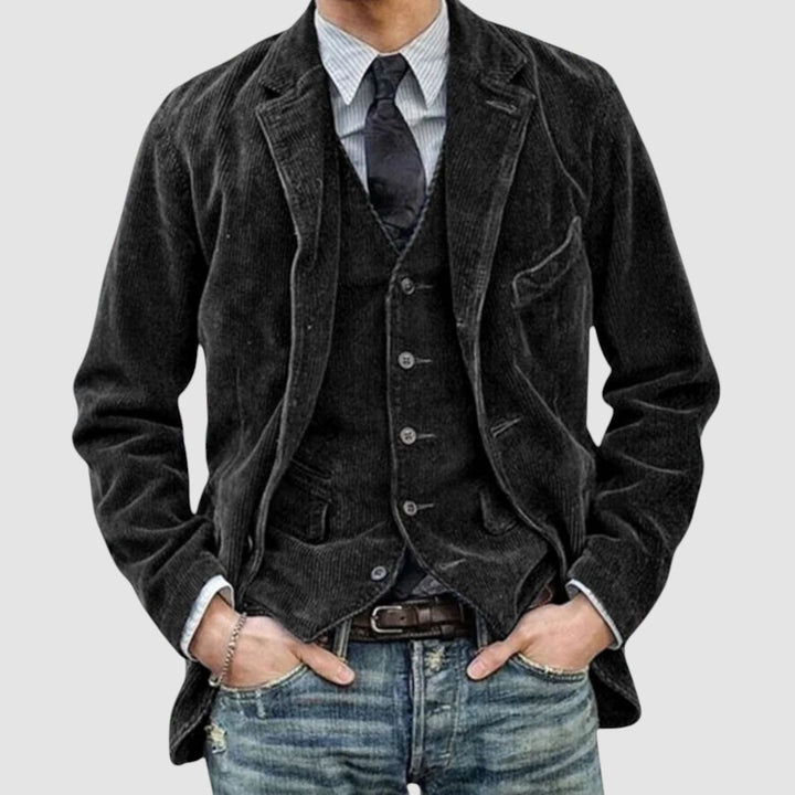 Ruggero™ | Giacca e Gilet Vintage Elegante