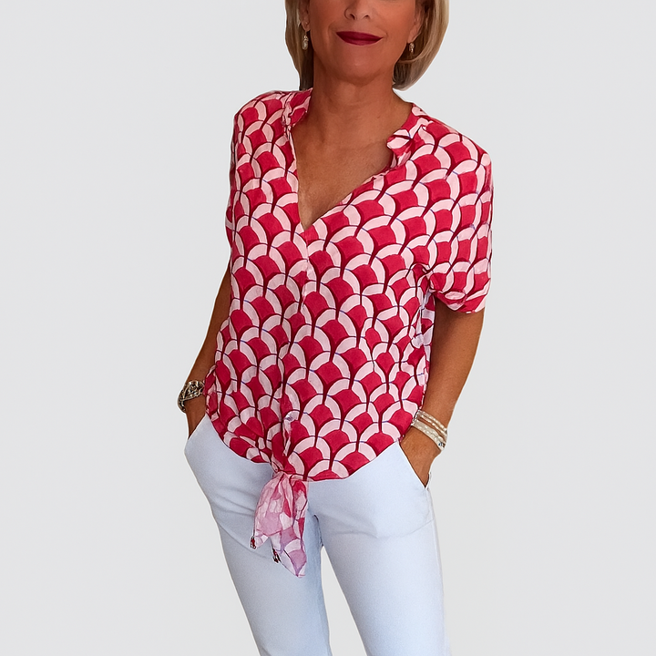 Rosa™ | Maglietta Casual con Scollatura a V