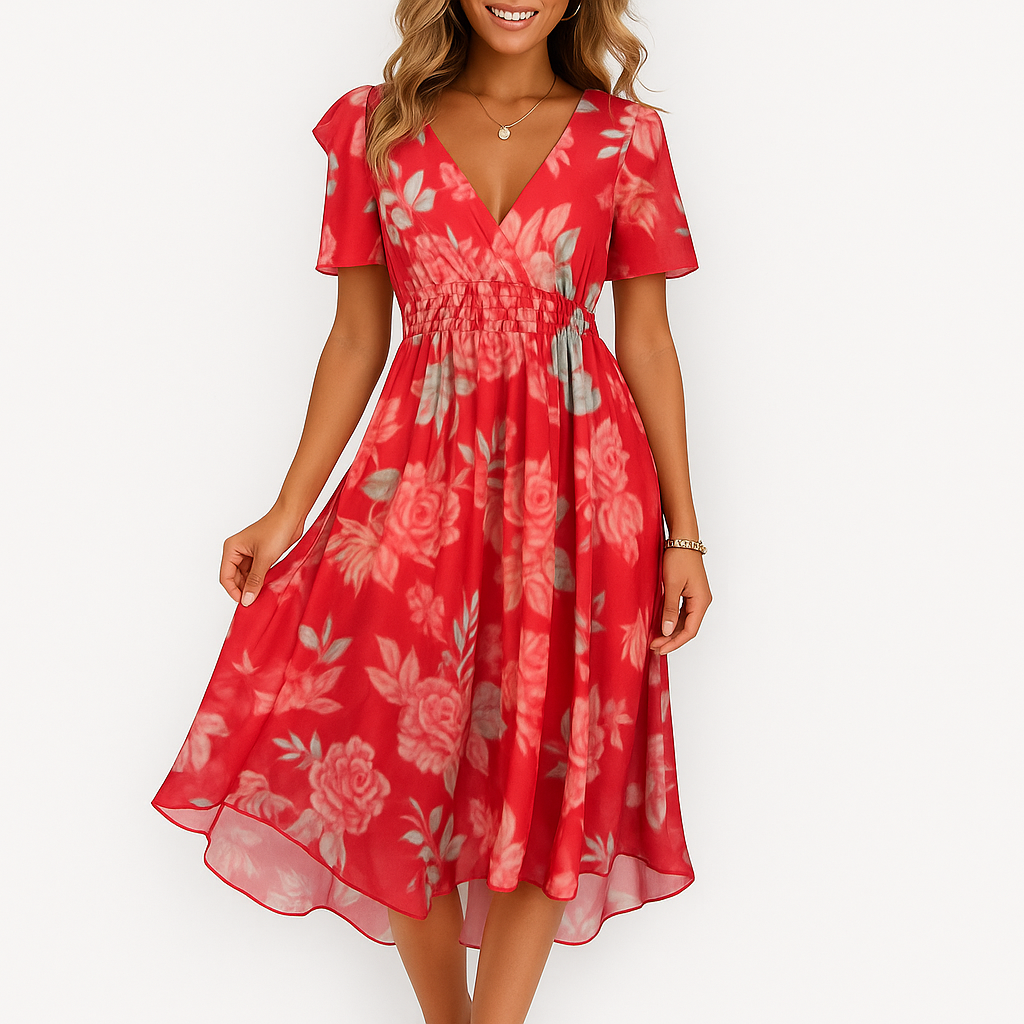 Nadia™ | Abito Elegante con Scollo a V