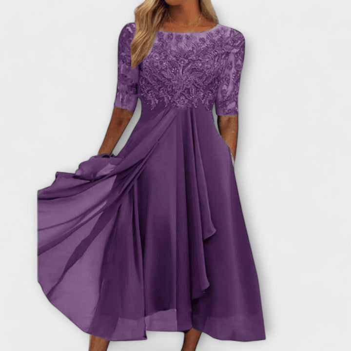 Cecilia™ | Abito Elegante Ricamato