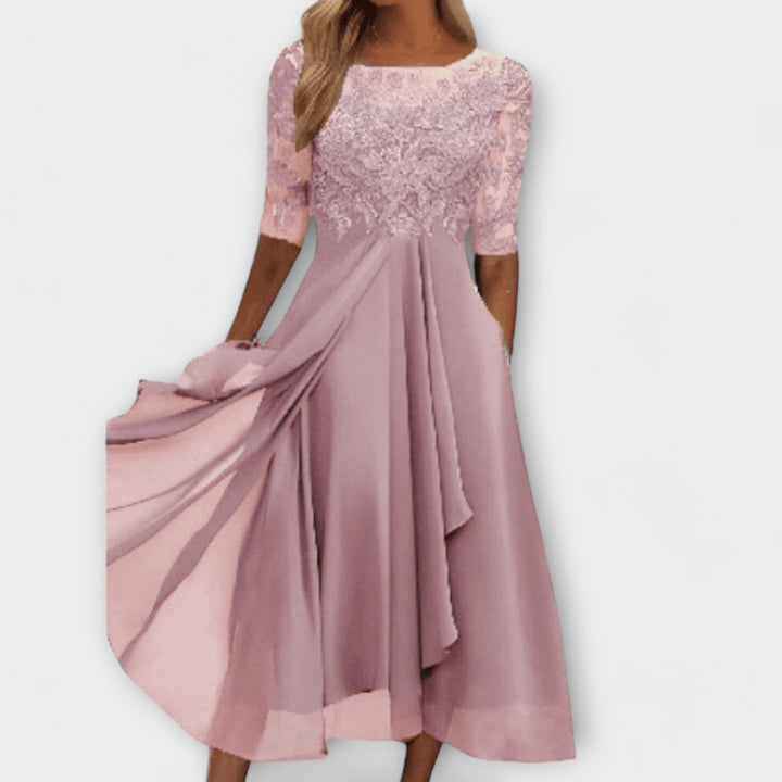 Cecilia™ | Abito Elegante Ricamato