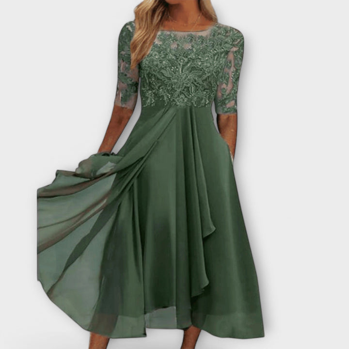 Cecilia™ | Abito Elegante Ricamato