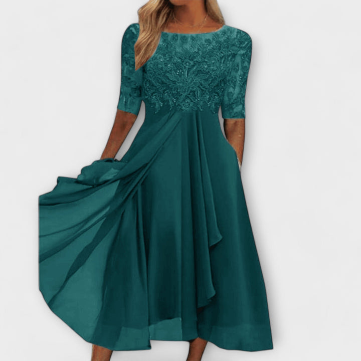 Cecilia™ | Abito Elegante Ricamato