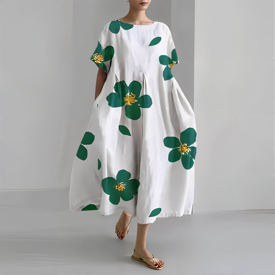Amelia™ | Abito Maxi Floreale Casual