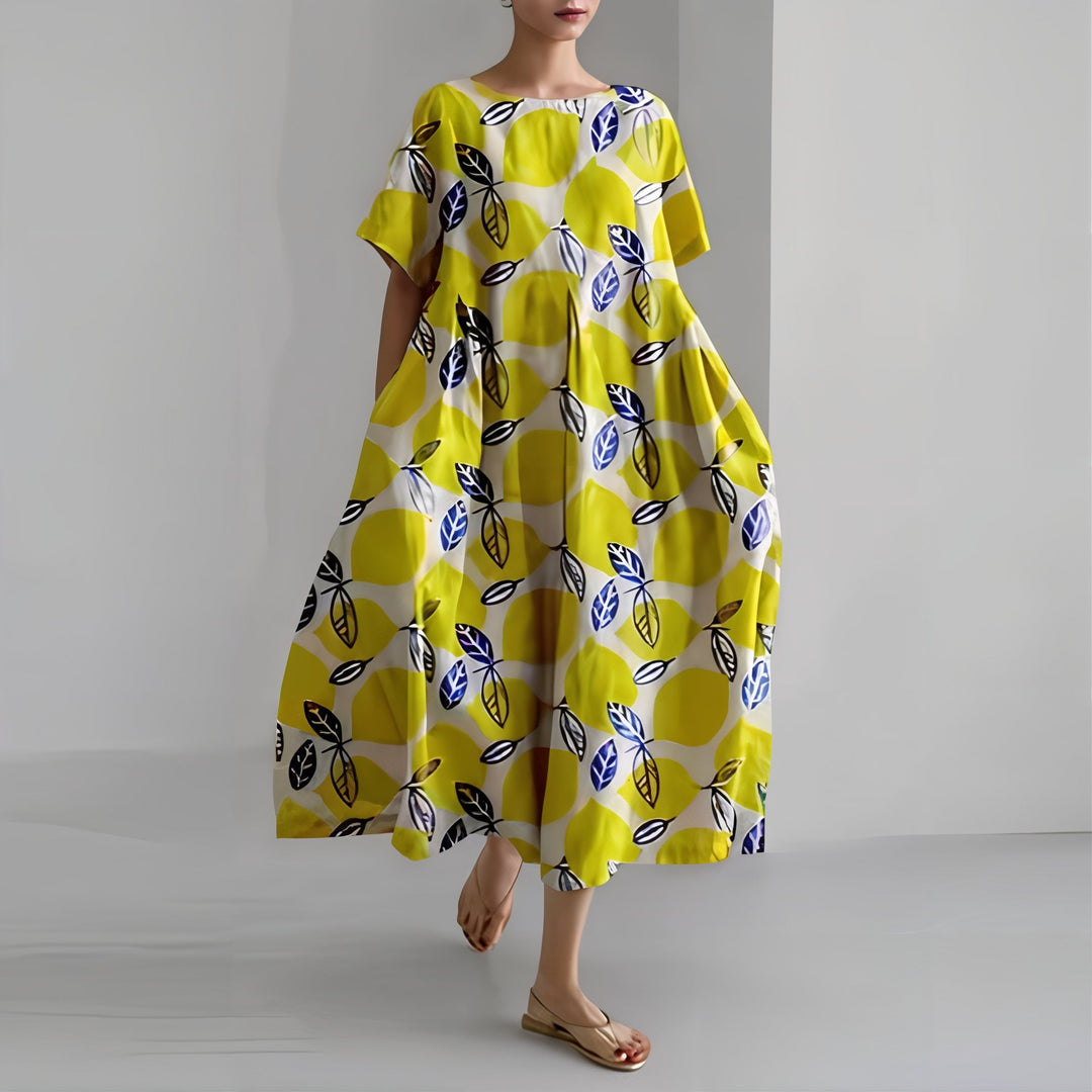 Amelia™ | Abito Maxi Floreale Casual
