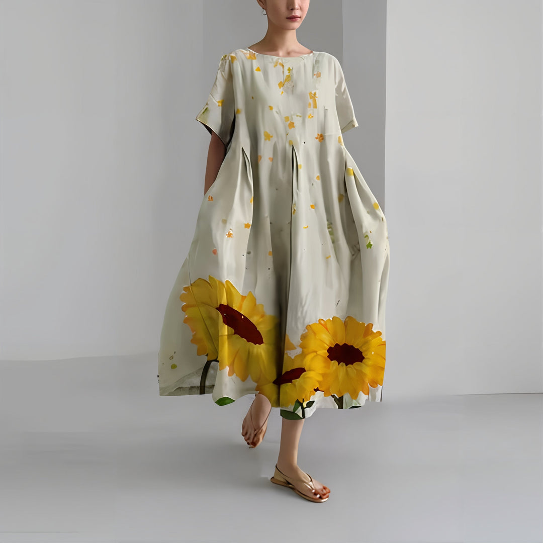 Amelia™ | Abito Maxi Floreale Casual