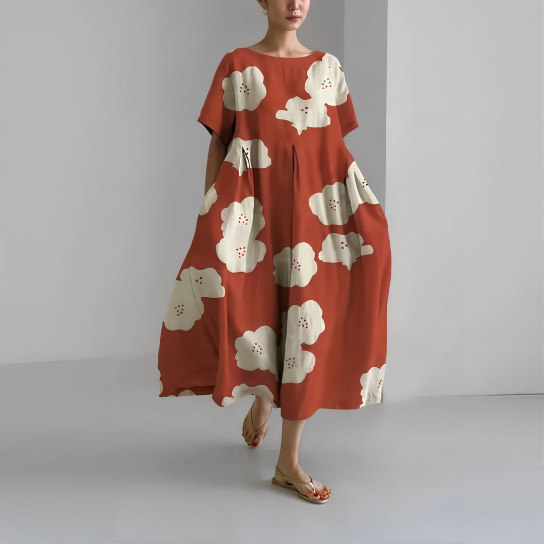 Amelia™ | Abito Maxi Floreale Casual