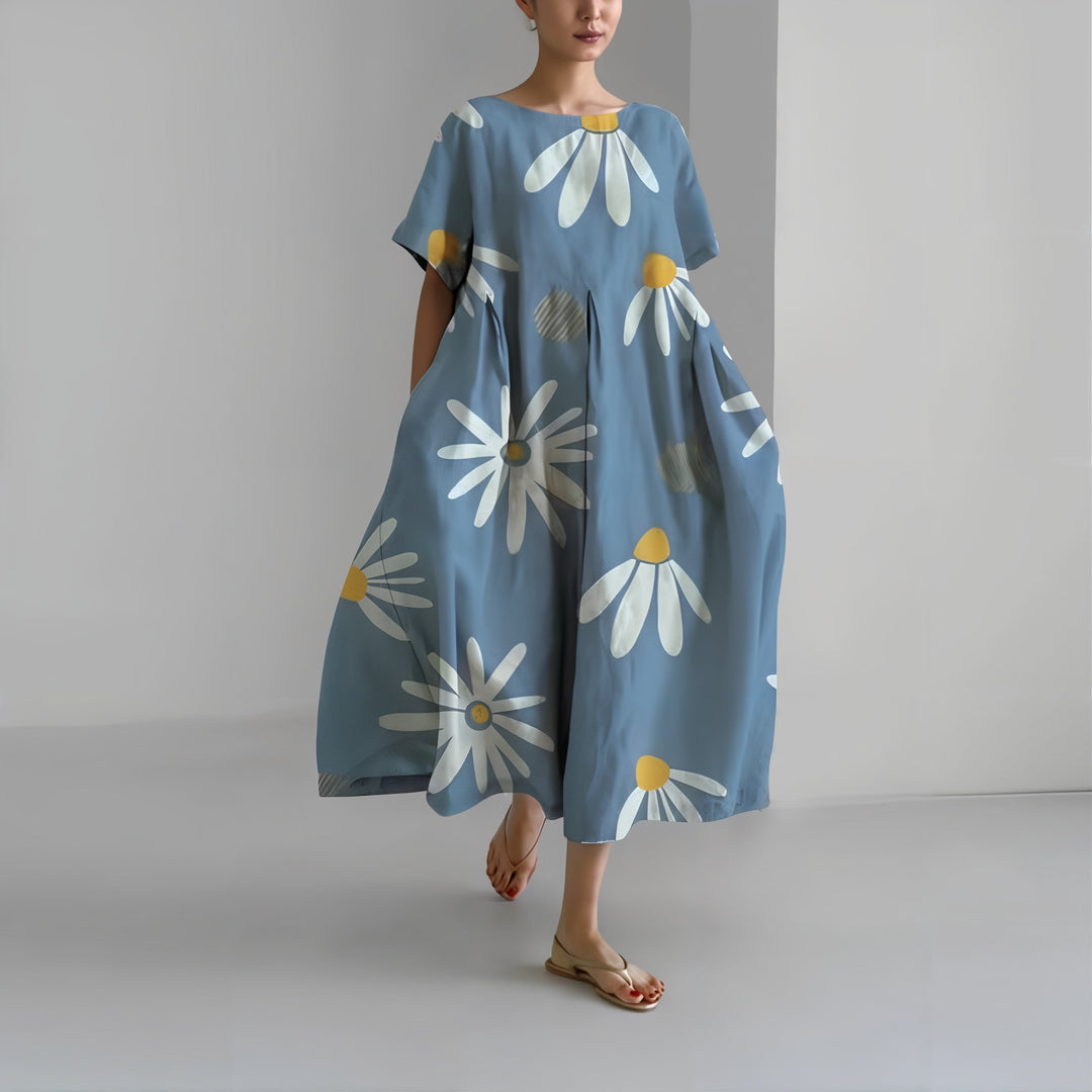 Amelia™ | Abito Maxi Floreale Casual