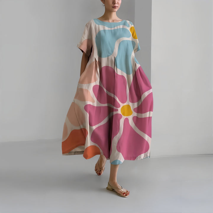 Amelia™ | Abito Maxi Floreale Casual