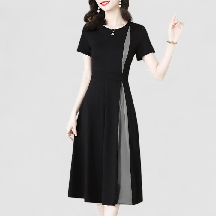 Alina™ | Abito Moderno in Bianco e Nero