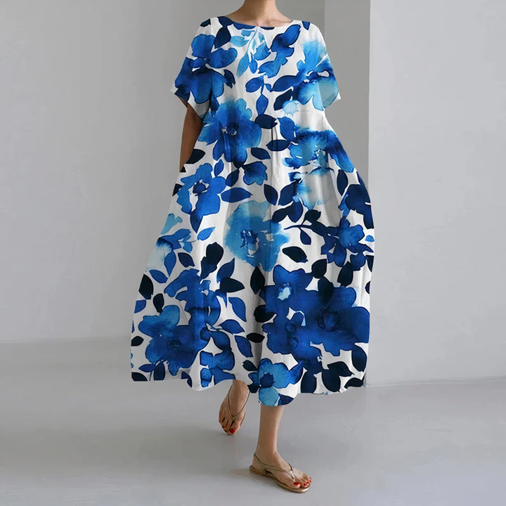 Amelia™ | Abito Maxi Floreale Casual