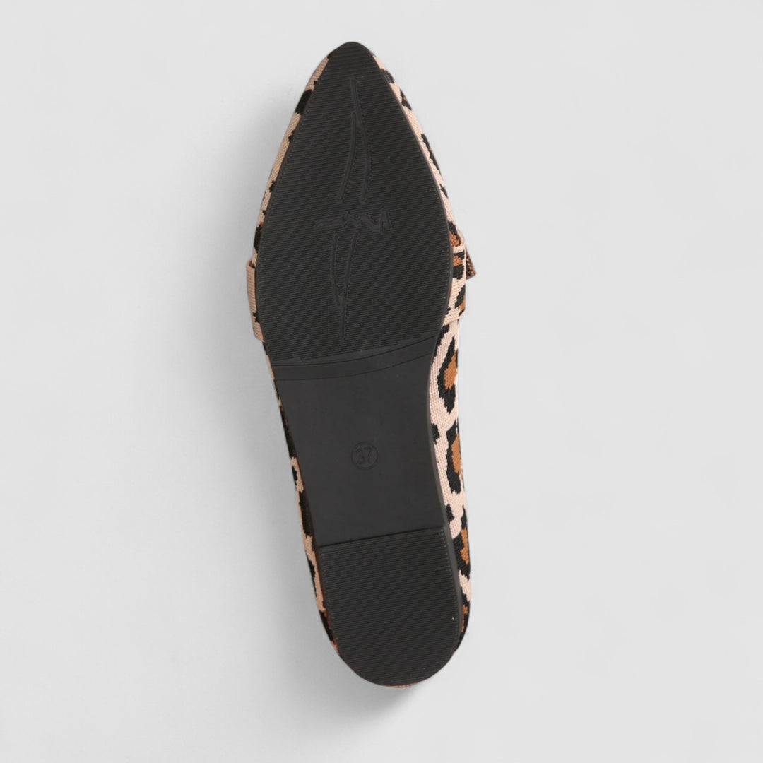 Lean™ | Mocassini Slip-On con Fiocco e Fantasia Leopardata