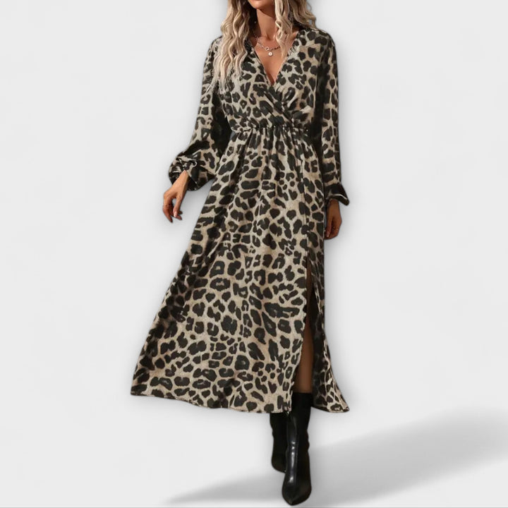 Natalia™ | Abito Elegante Leopardato