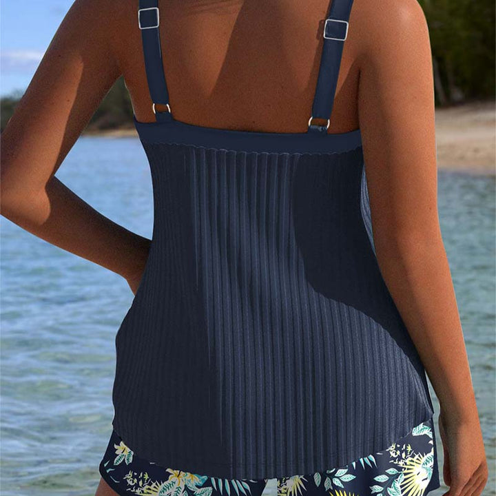 Sina™ | Due Pezzi con Motivo a Righe e Pantaloni da Spiaggia
