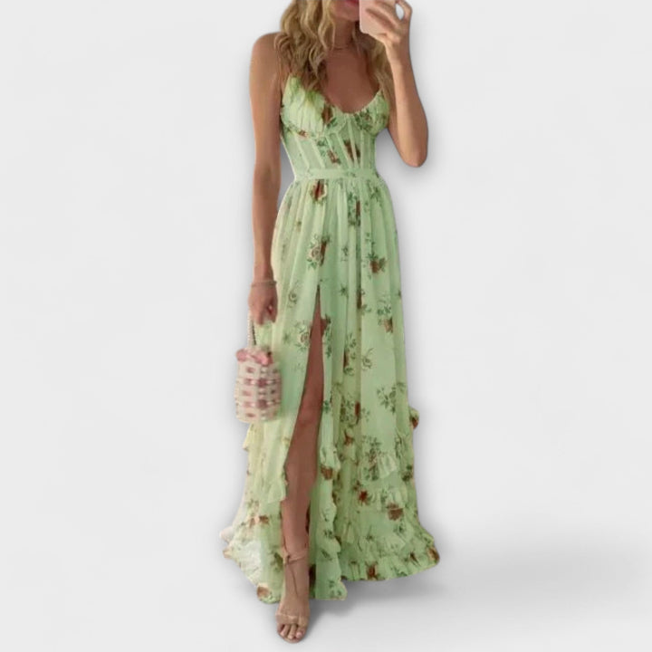 Alessandra™ | Abito con Motivo Floreale