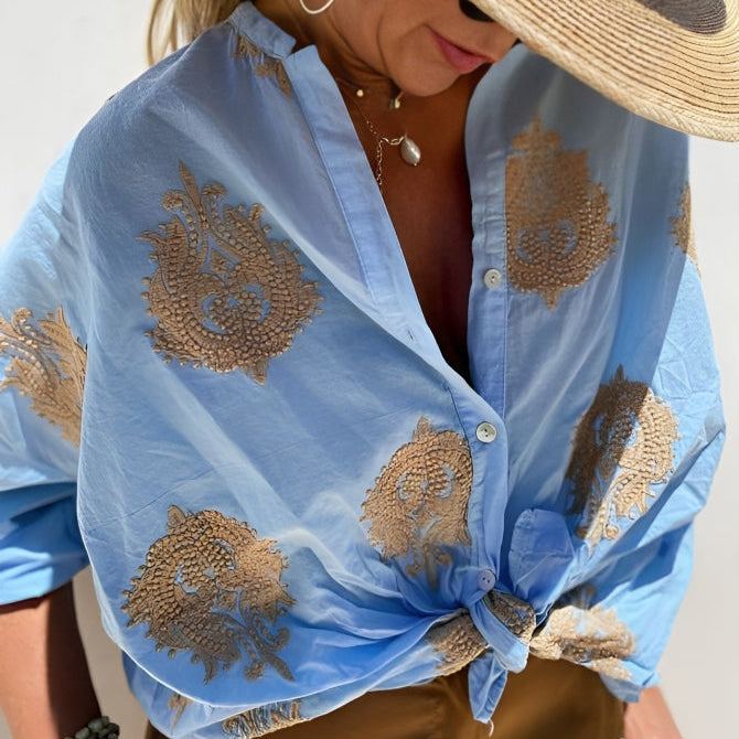 Eles™ | Blusa Ricamata Versatile e Leggera