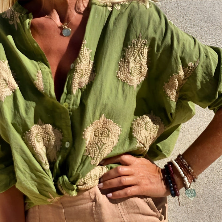Eles™ | Blusa Ricamata Versatile e Leggera