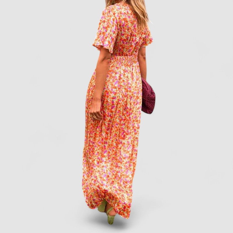 Mirella™ | Abito Primaverile con Scollo a V